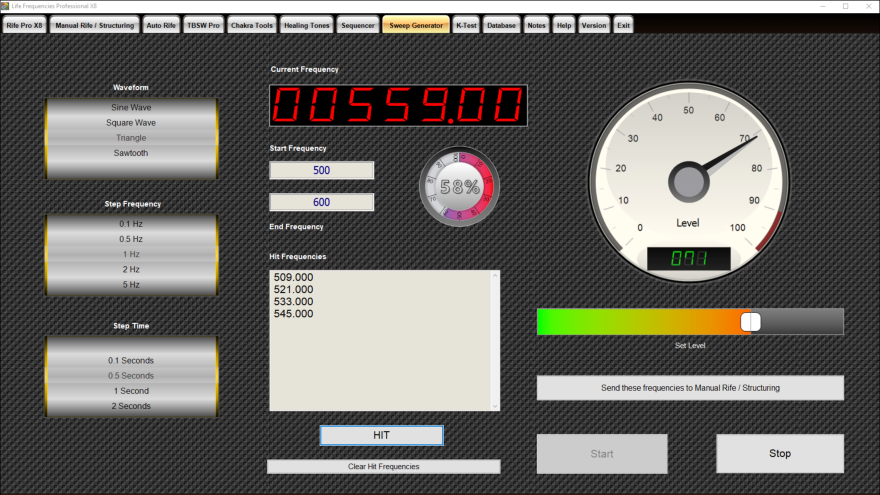 Sweep Frequency Generator